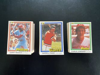 1981 & 88 Donruss Baseball Card 212 Lot