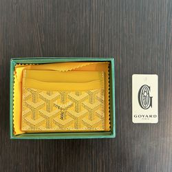 Yellow Goyard Wallet