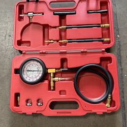  0-145PSI Fuel Injector Injection Pump Pressure Tester Gauge Kit Car Tools (Master)
