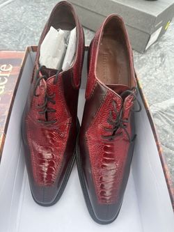 Belvedere Ostrich leg Ant Red Size 12