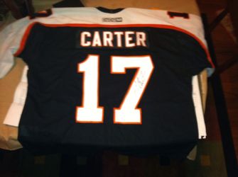 Jeff Carter autographed Flyers jersey.