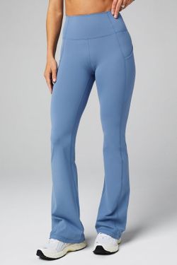 FABLETICS BLUE FLARE LEGGINGS - Small-Short