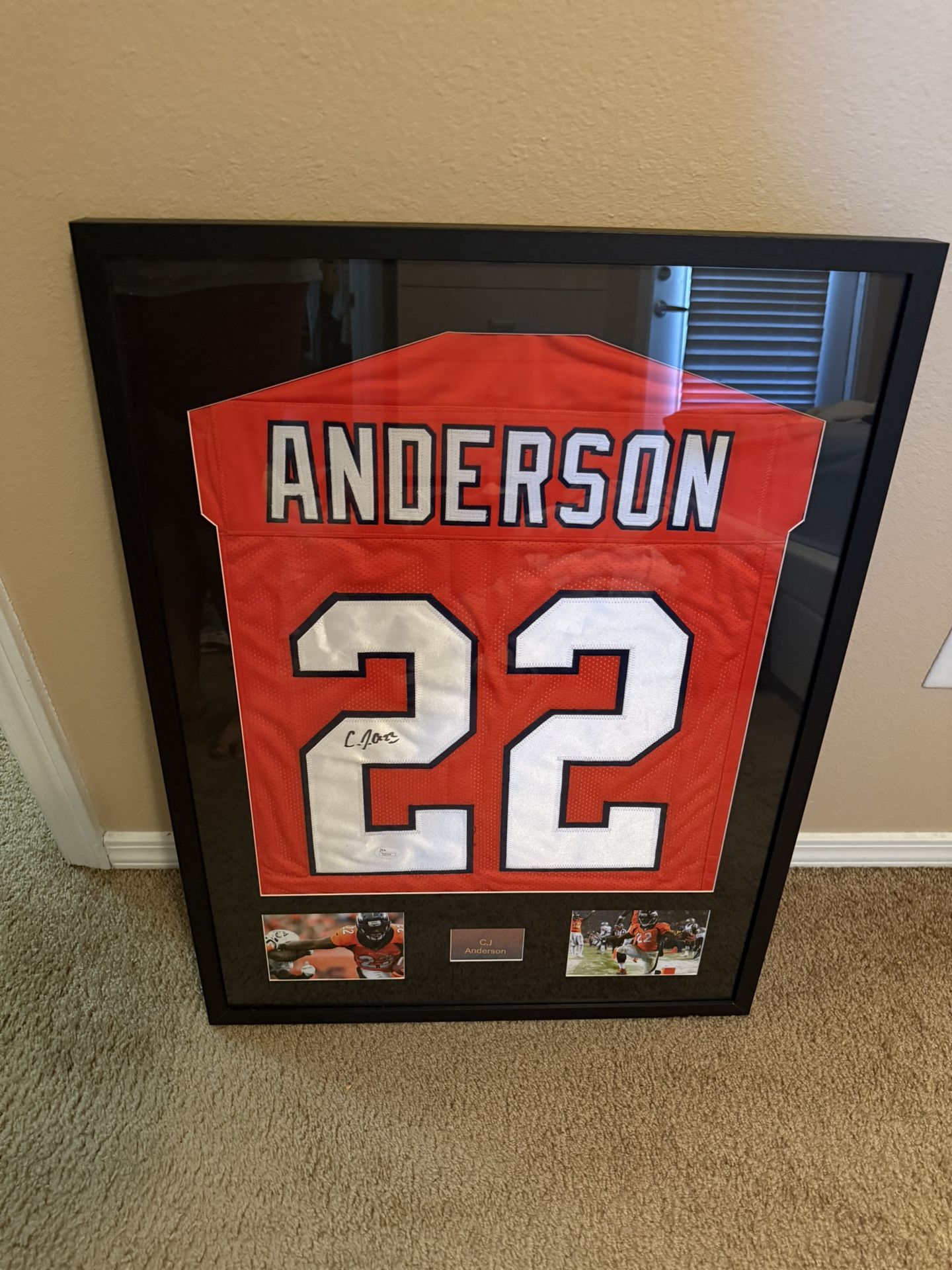 CJ Anderson Autographed jersey