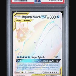 Magikarp & Wailord GX Psa 9 Slab Pokemon