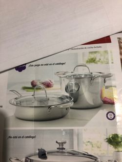 Princesespecial ollita de 5 qt y sartén de triply el sartén un precio y la ollita otro precio pregunte..