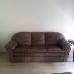 Authentic Leather Couch/Sofa -- Fantastical Addition To Any Entertainment Or Living Room