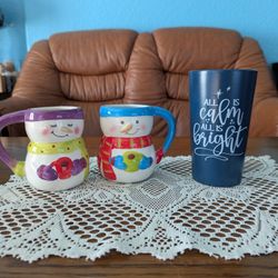Christmas Theme Cups