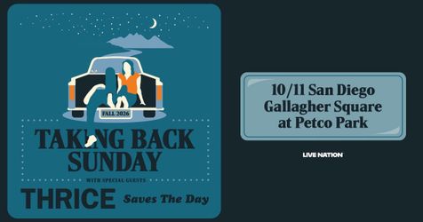 Taking Back Sunday Tickets @ Gallagher Square Petco Park