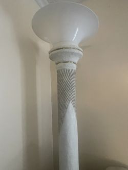 Vintaged 1990’s Floor Lamp (Heavy) Ceramic/Plastic