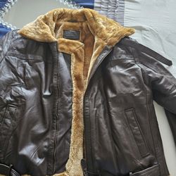 Brand New Real Leather Bomber Jacket