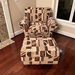 Leather couch & chair/ottoman