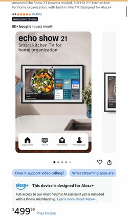 Amazon Echo Show 21 Smart Display