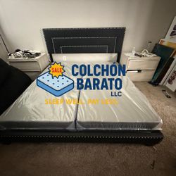 NEW BED FRAME KING SIZE BLACK 