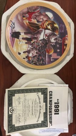 1991 Championship Michael Jordan Collector Plate