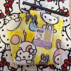 Hello Kitty Yellow Easter Throw 
