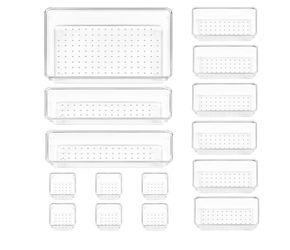 Vtopmart 15 PCS Clear Plastic Drawer 