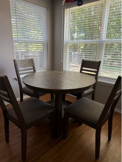 Dining table set for 4