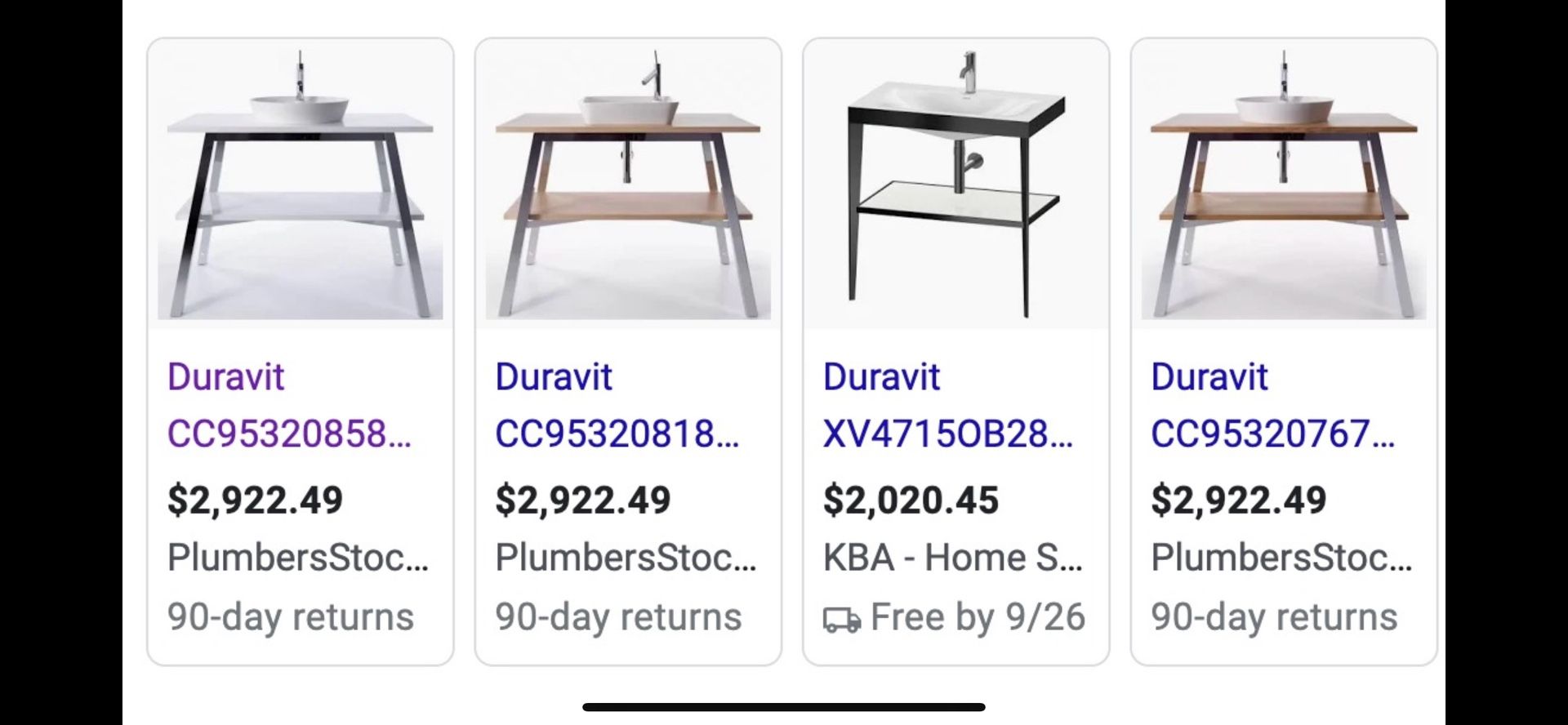 Duravit Sink Unit Incl Sink