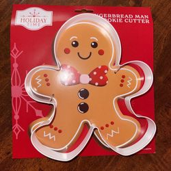 Holiday Time Gingerbread Man Cookie Cutter