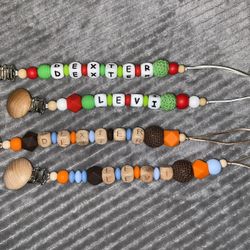 Personalized Baby Pacifier Clips & Teether Toys