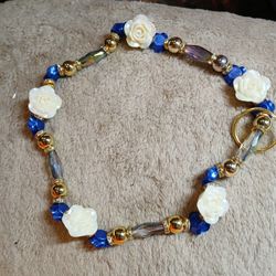 STRETCH OVER THE HEAD  HAND MADE DOG COLLAR