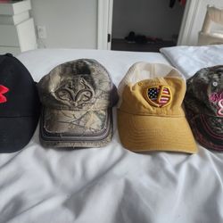 New And Like New Hats Under Armour Realtree Mossy Oak Cap America 