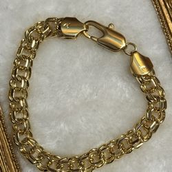 14k gold Plated Chino Link Bracelet 
