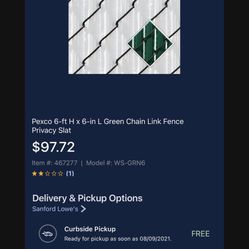 Privacy Slabs for chain-link fence