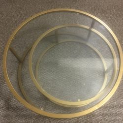 Gold and Glass tables