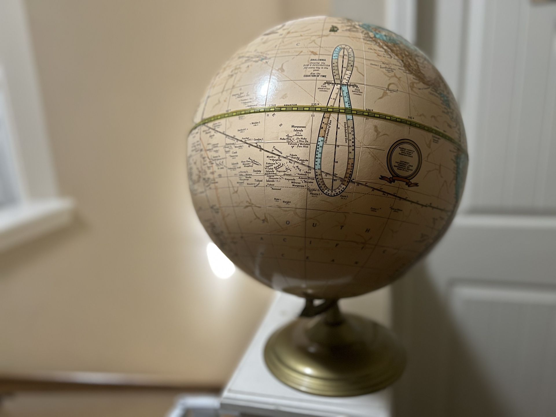 Vintage George F. Cram Company Globe