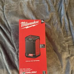 Milwaukee M12 12-Volt Lithium-Ion Cordless Bluetooth/AM/FM Jobsite Radio with Charger