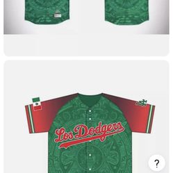 XL Mexican Heritage Dodger Jersey 