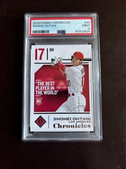 Shohei Ohtani 2018 Panini Chronicles PSA Graded Card