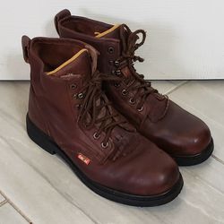 Leather Work Boots Cactus
