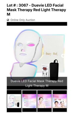 Duevie LED Facial Mask Therapy Red Light Therapy