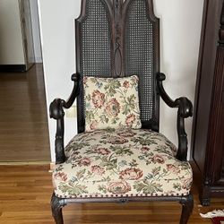 Antique High Back Chair