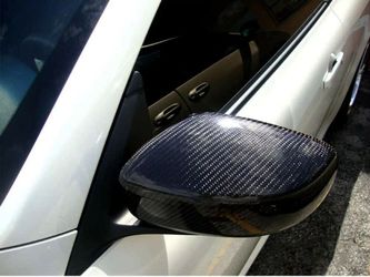 Brand New 2009-2015 INFINITI G25 G37 Q40 Q60 Real Carbon Fiber Side View Mirror Cover Add On Caps