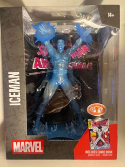 LARVEL Marvel X-MEN ICEMAN Red Platinum Edition 1:6 Figure Includes Comic Book