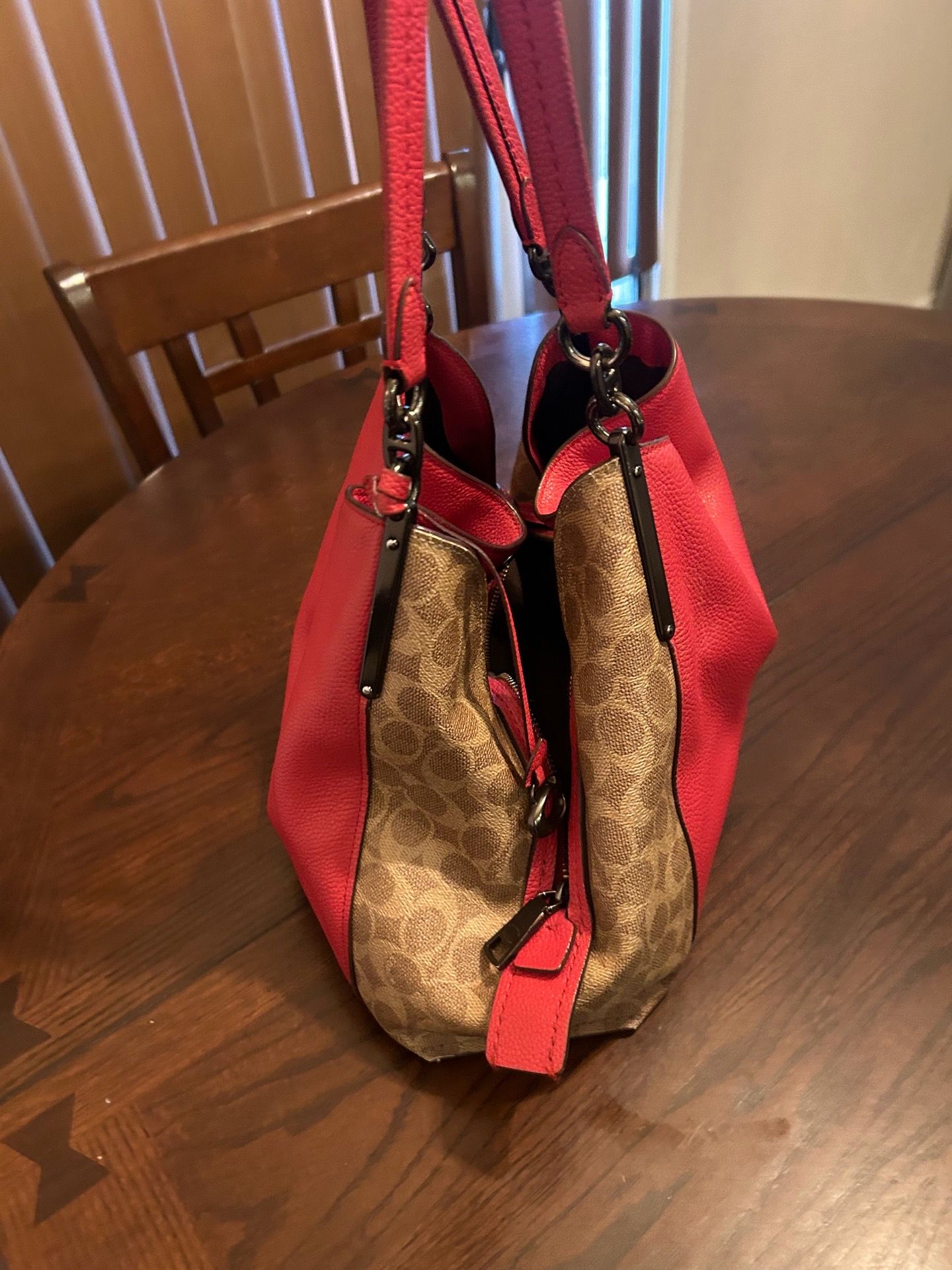 Red Coach Purse And Wallet