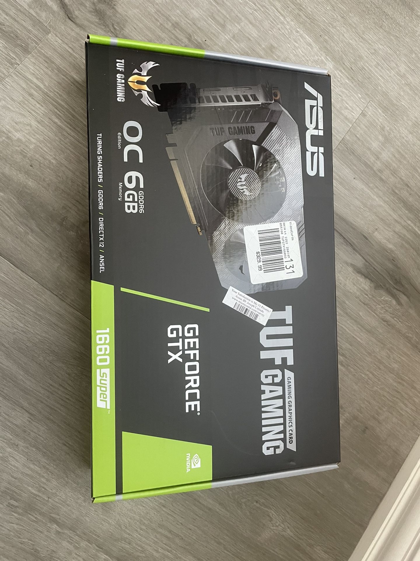 Asus Geforce GTX 1660 Super 6GB