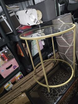 Round Glass Side Table