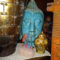 Green Buddha Head