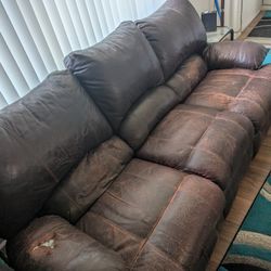Recliner And Couch, Pick Up Needed 
