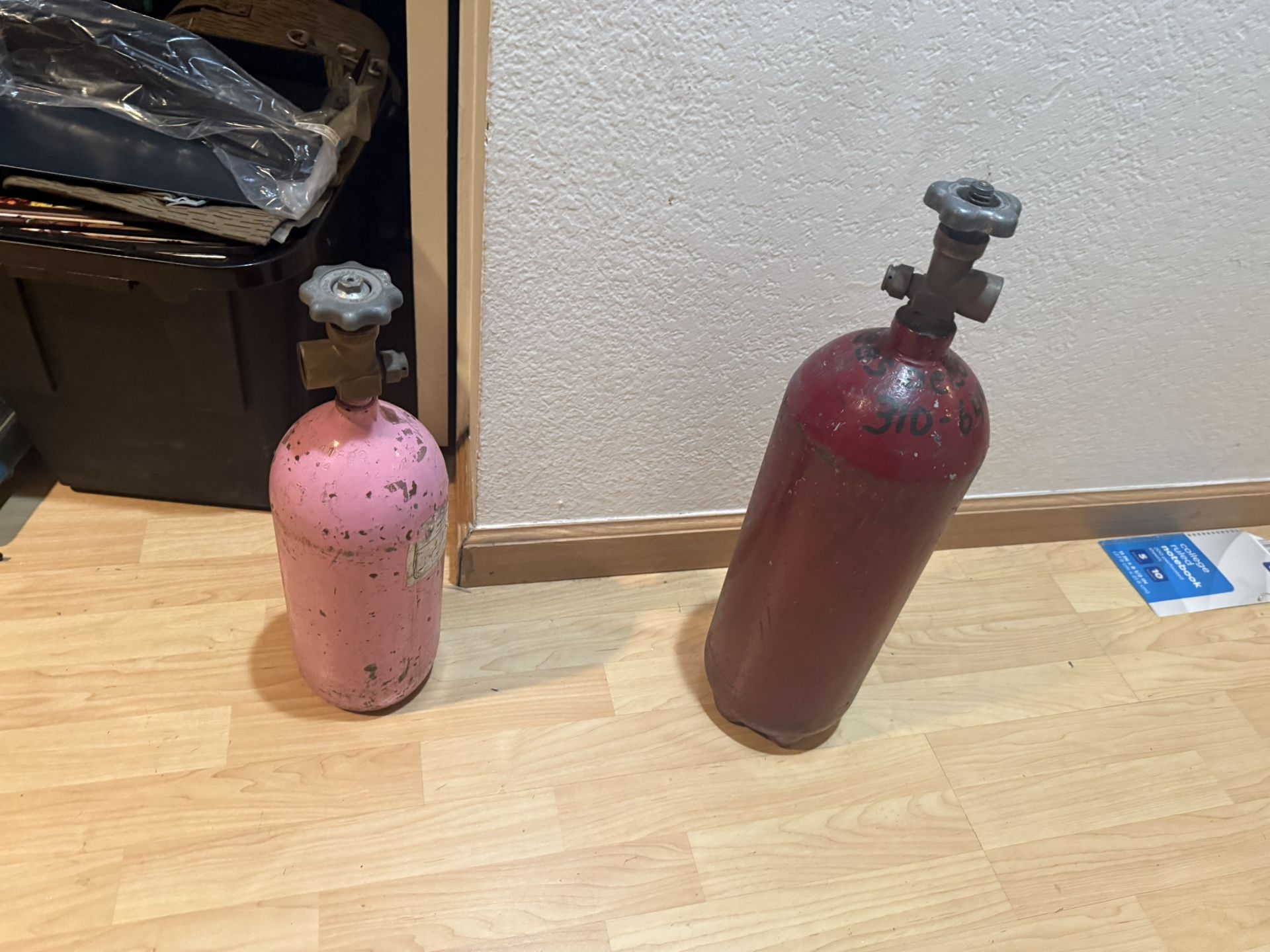 Welding Tanks Small 18in And 21in Lot Of 2