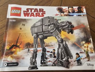 Lego 75189 First Order Heavy Assault Walker Star Wars Disney Captain Poe Dameron Rey FO Stormtrooper FO Walker Driver Resistance Trooper Minifig 100%