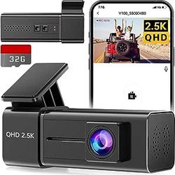 Dash Cam WiFi 2.5K 1440P Front Dash Camera for Cars