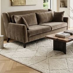 High-End Lazar Velvet 83’ Sofa / Excellent Condition / Delivery Available