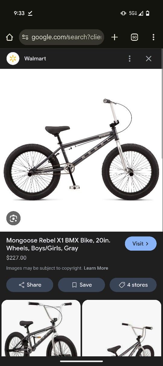 Mongoose Rebel BMX bike