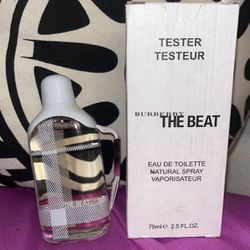 Rare White Burberry “The Beat” Tester Eau De Toilette