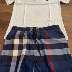Burberry Shorts And Polo Shirt